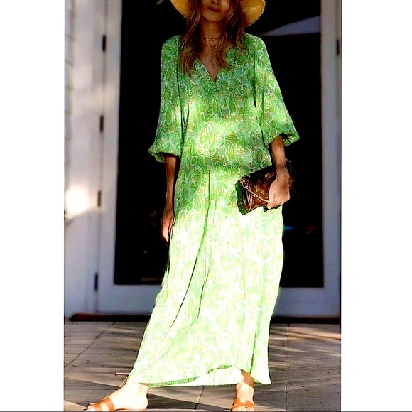 ZARA Printed Shirt Dress Midi Dress - Picture 6 of 13